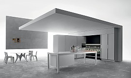 Innovador concepto de cocina de Dada. El modelo de Banco y Tivalì se funden formando una perfecta unidad Zuordnung: Stil Cocinas de diseño, Planungsart Cocinas en línea