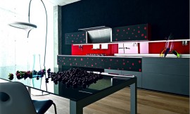 Cocina realizada con vidrio reciclado Zuordnung: Stil Cocinas de diseño, Planungsart Equipamiento interior de la cocina