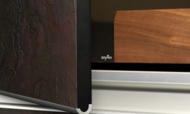 Cajones de nogal tras los frentes metálicos con bordes de aluminio redondeados Zuordnung: Stil Cocinas de diseño, Planungsart Detalles del diseño