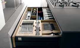 Destaca la encimera extra plana Zuordnung: Stil Cocinas modernas, Planungsart Cocinas con isla