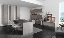 La perfecta transición de la cocina a la zona de comedor y la sala de estar. Gracias a un diseño exquisito y la utilización de los materiales más nobles convierte el concepto de zeyko-home en la creación perfecta. Zuordnung: Stil Cocinas de diseño, Planungsart Detalles del diseño