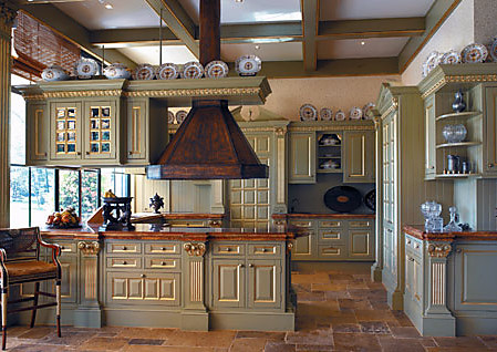 Cocina rústica señorial