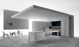 Innovador concepto de cocina de Dada. El modelo de Banco y Tivalì se funden formando una perfecta unidad Zuordnung: Stil Cocinas de lujo, Planungsart Detalles del diseño