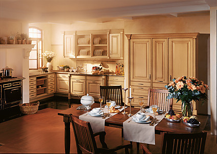 Cocina rústica de estilo francés