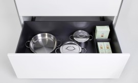 a-Box BLACK-LINE con equipamiento interior ORGA-SET Zuordnung: Stil Cocinas modernas, Planungsart Cocinas en L