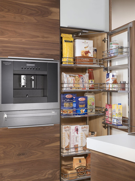Cocina de madera maciza oscura (cocina de madera)
