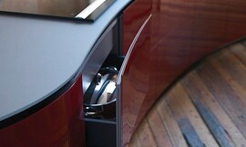 Las curvas son las verdaderas protagonistas de esta cocina de diseño Zuordnung: Stil Cocinas de diseño, Planungsart Detalles del diseño