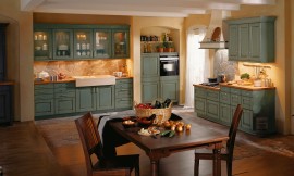 Cocina rustica con chimenea de obra Zuordnung: Stil Cocinas rústicas, Planungsart Cocinas con office