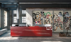 Puertas correderas Ghia Design Zuordnung: Stil Cocinas de lujo, Planungsart Detalles del diseño