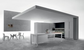 Innovador concepto de cocina de Dada. El modelo de Banco y Tivalì se funden formando una perfecta unidad Zuordnung: Stil Cocinas de diseño, Planungsart Cocinas americanas (abiertas)