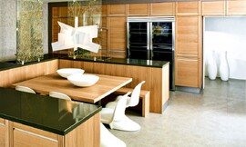 Con tiradores integrados de aluminio Zuordnung: Stil Cocinas modernas, Planungsart Cocinas en línea