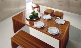 Líneas claras, para este grupo de diseño que invita al descanso y el disfrute de la buena compañía. Zuordnung: Stil Cocinas de diseño, Planungsart Cocinas americanas (abiertas)