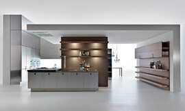 Elegancia: El sistema de armarios de esta cocina destaca por su estilo y diseño perfectos. Zuordnung: Stil Cocinas de diseño, Planungsart Cocinas con isla