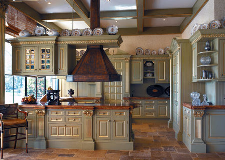 Cocina rústica señorial