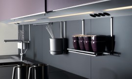 Sistema de almacenamiento en el entrepaño Zuordnung: Stil Cocinas de diseño, Planungsart Detalles del diseño