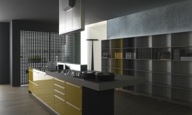Multilinie amarillo tierra brillante Zuordnung: Stil Cocinas de lujo, Planungsart Cocinas americanas (abiertas)
