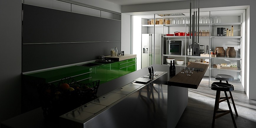 New Logical System Artematica Vitrum Verde prado (Valcucine)