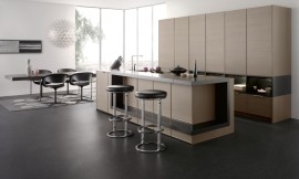 En la línea FRAME-H los frentes de chapados de madera están enmarcados en bordes de acero Zuordnung: Stil Cocinas de diseño, Planungsart Detalles del diseño