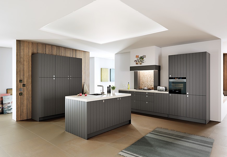 Cocina en madera lacada Classic Line Basalt (Rotpunkt Küchen)