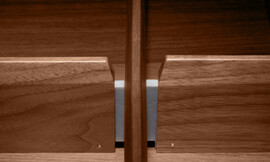 Detalle de elemento de separación en el equipamiento interior Zuordnung: Stil Cocinas de diseño, Planungsart Cocinas americanas (abiertas)