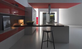  Zuordnung: Stil Cocinas de diseño, Planungsart Cocinas americanas (abiertas)