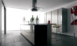 Con office y armarios colgantes extra grandes Zuordnung: Stil Cocinas de diseño, Planungsart Cocinas con isla