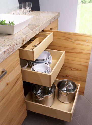 Cocina de madera maciza clara (cocina de madera maciza)