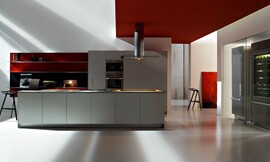 Multilinie Alu acanalado Zuordnung: Stil Cocinas de lujo, Planungsart Cocinas americanas (abiertas)