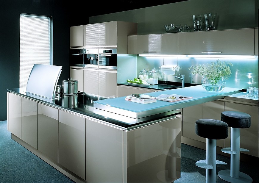 Isla de cocina Integra Nova HG en gris